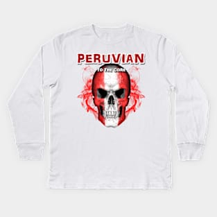 To The Core Collection: Peru Kids Long Sleeve T-Shirt